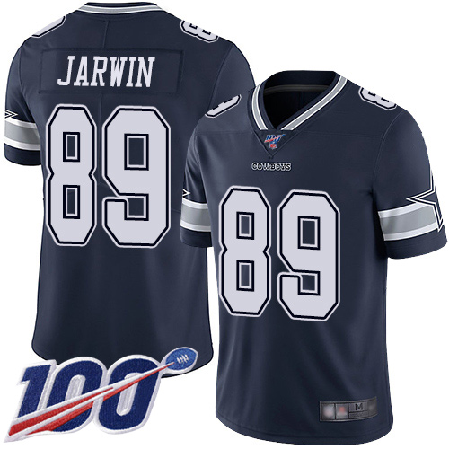 Men Dallas Cowboys Limited Navy Blue Blake Jarwin Home 89 100th Season Vapor Untouchable NFL Jersey